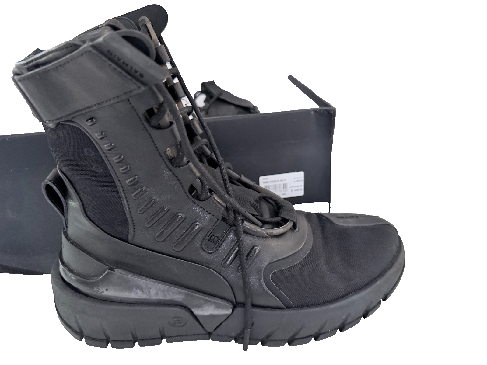 Men\'s Balmain Black B-Army High-Top Sneakers size 42 Men\'s Balmain Black B-Army High-Top Sneakers size 42