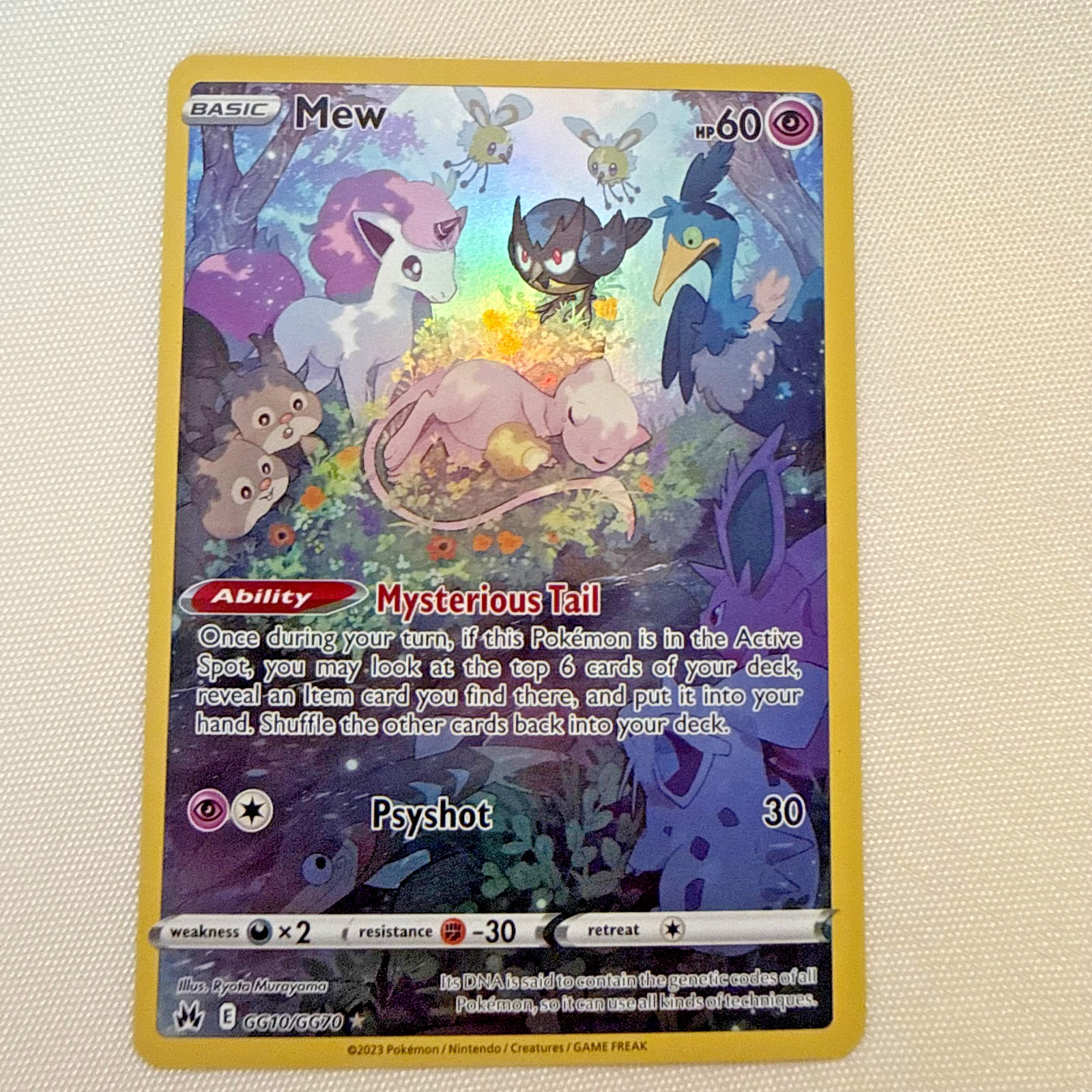 Mew GG10/GG70 SWSH: Crown Zenith: Galarian Gallery Holo