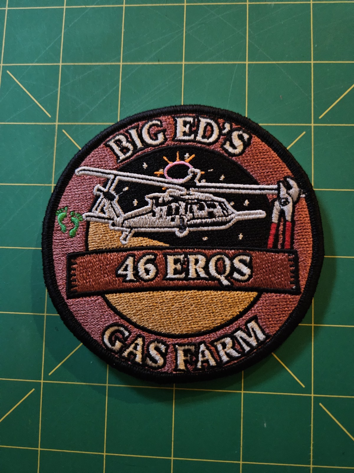46 Expeditionary Rescue Sq CSAR Patch JOLLY GREEN Big Ed\'s Gas Farm ERQS Pedro 