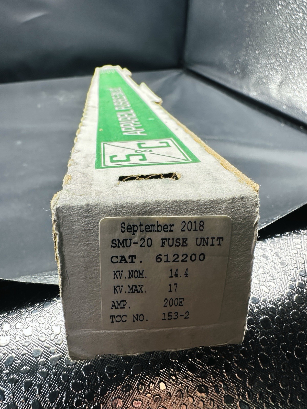 S&C SMU-20 Fuse Unit Cat. 612209 - 200E AMP -kV Nom. 14.4 kV Max. 17.0 TCC 153-2 S&C SMU-20 Fuse Unit Cat. 612209 - 200E AMP -kV Nom. 14.4 kV Max. 17.0 TCC 153-2