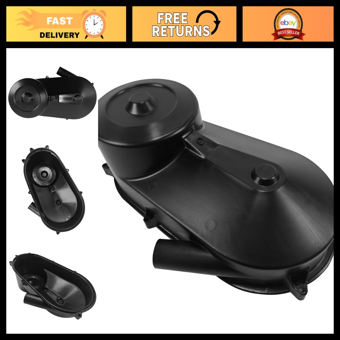 Replacement Front Clutch Cover for Polaris Sportsman 400/500, Scrambler 400, Mag Replacement Front Clutch Cover for Polaris Sportsman 400/500, Scrambler 400, Mag