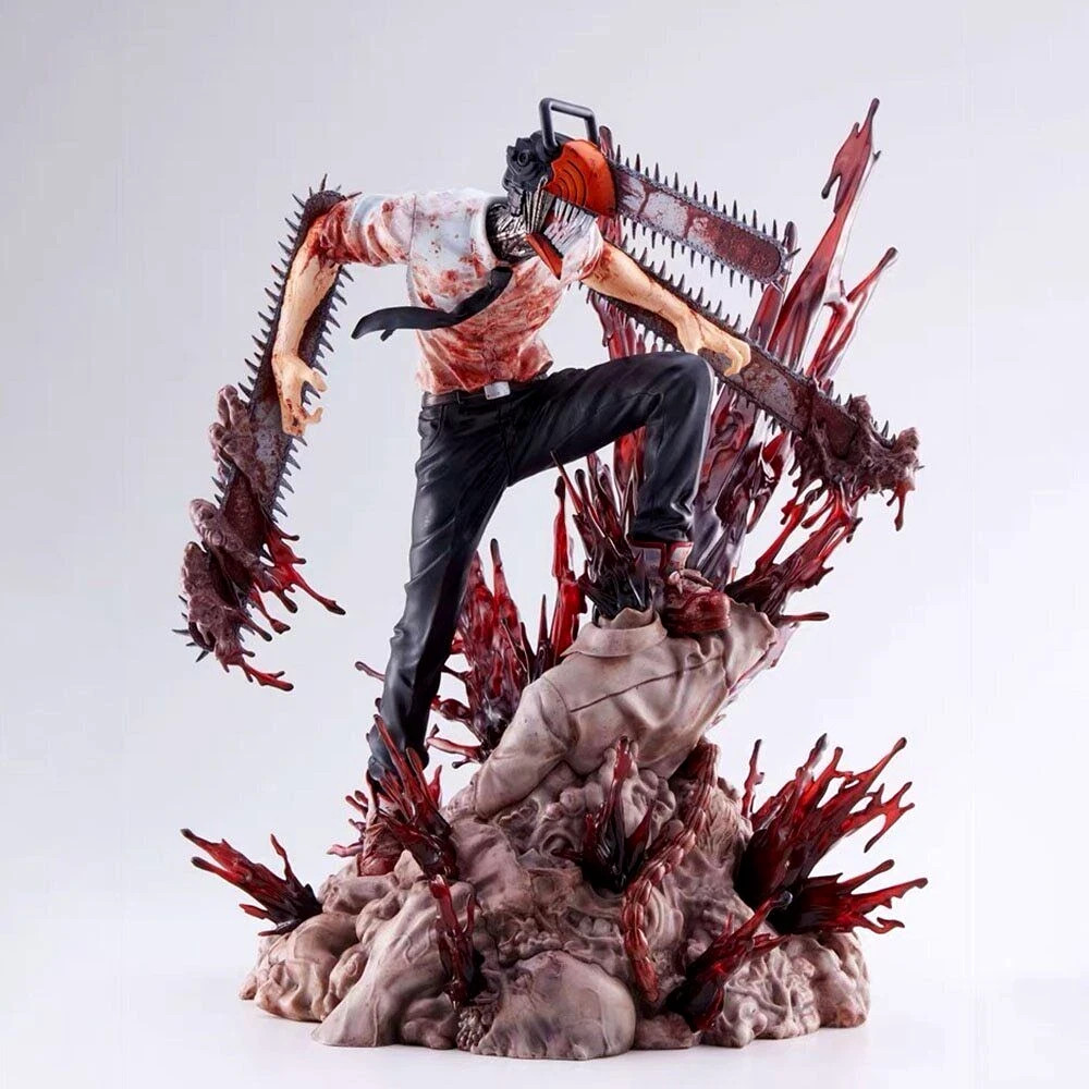 Chainsaw Man Denji Figure PVC Statue Chainsawman Anime Model Toy