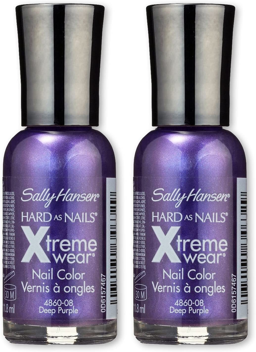 Sally Hansen Hard as Nails Xtreme Wear, # 170 Deep Purple, 0.4 oz - 2 PACK