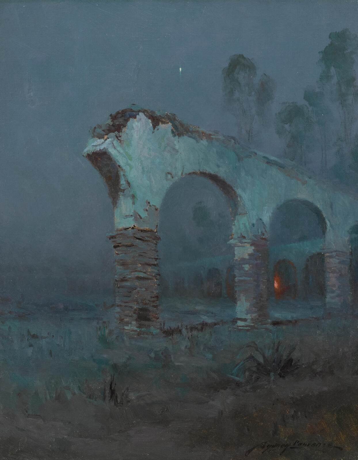 Sydney Laurence Evening Star Mission Capistrano California Nocturne