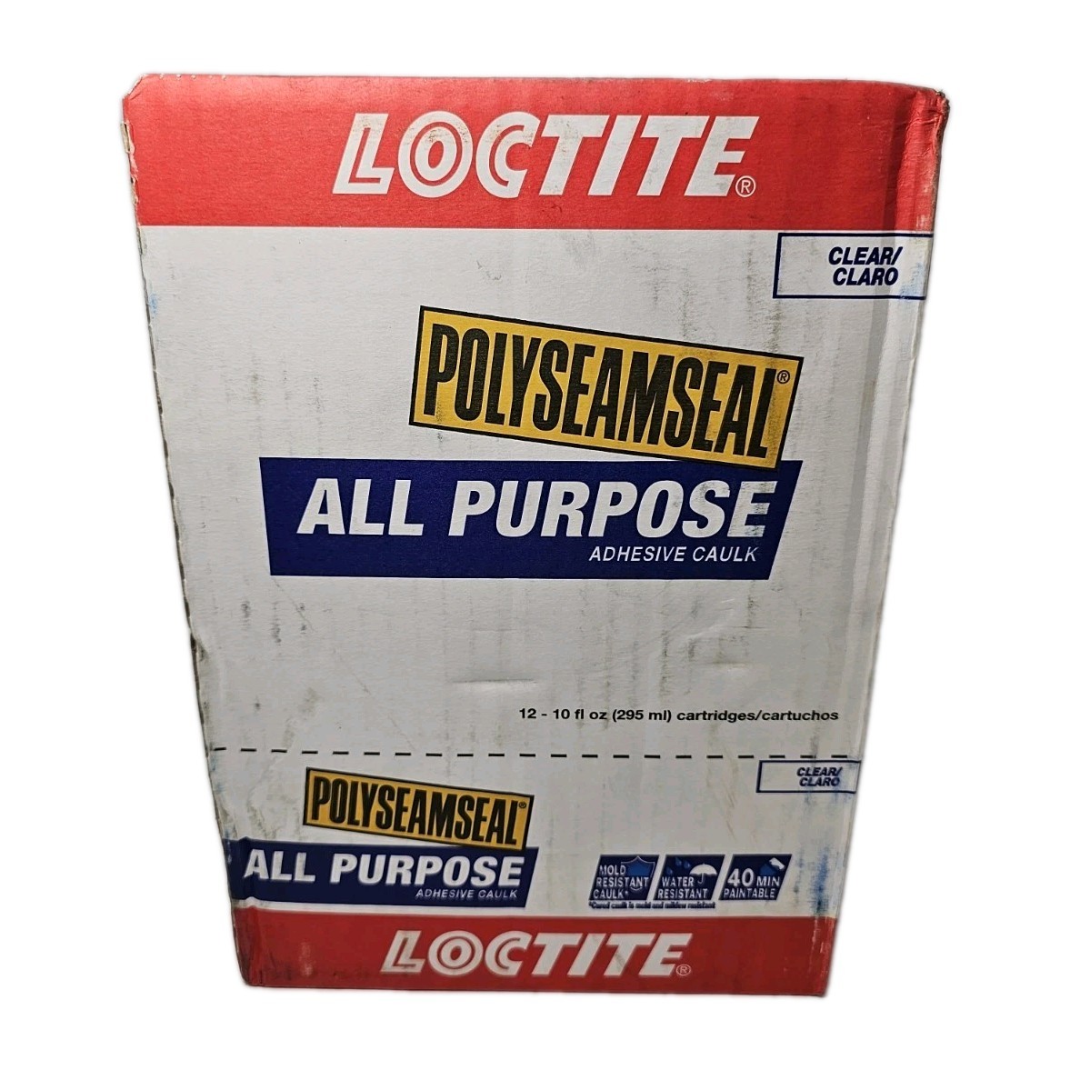 Loctite Polyseamseal Clear Acrylic Latex Adhesive Caulk 10 oz. (pk 12)