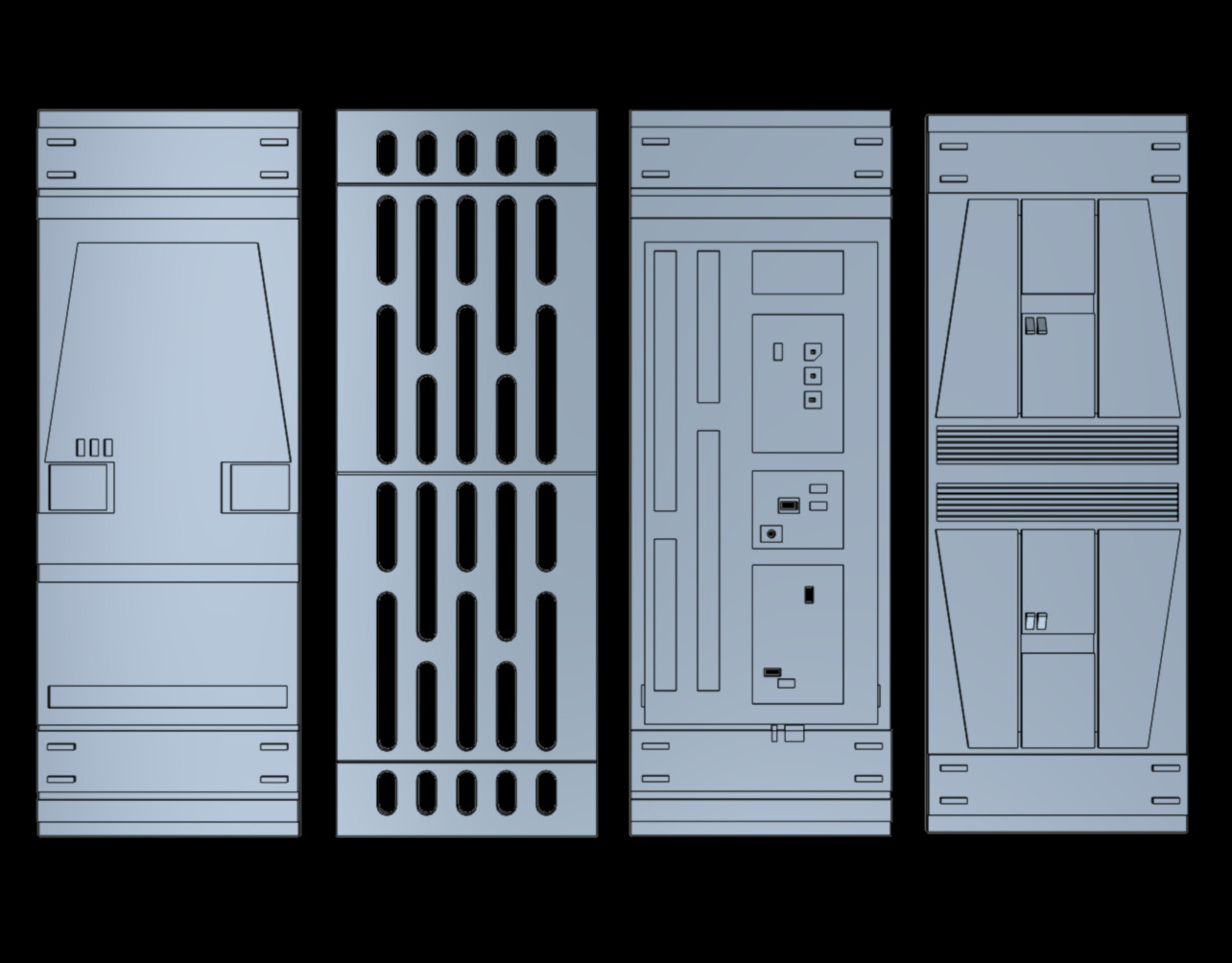 CUSTOM Death Star Wall Panels Set FOR 6 IN FIGURE Diorama
