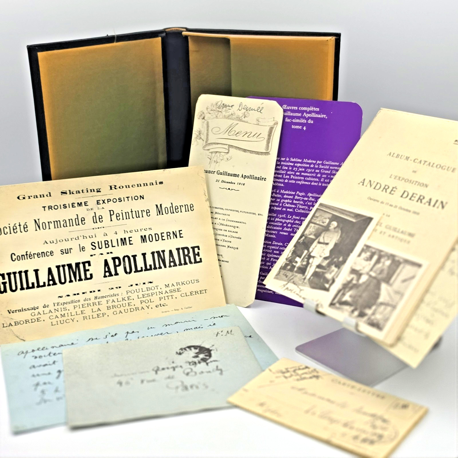 Guillaume Apollinaire INCREDIBLY RARE FIND FOR COLLECTORS Ephemera Diaries I-IV