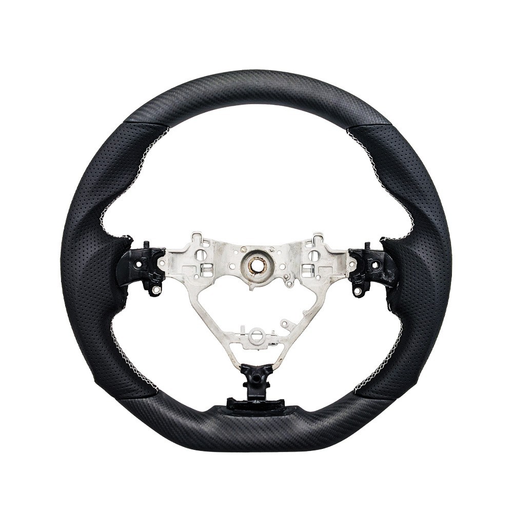 REVESOL Real Carbon Fiber Steering Wheel for 13-17 CAMRY VENZA 3 SPOKE SE MATTE