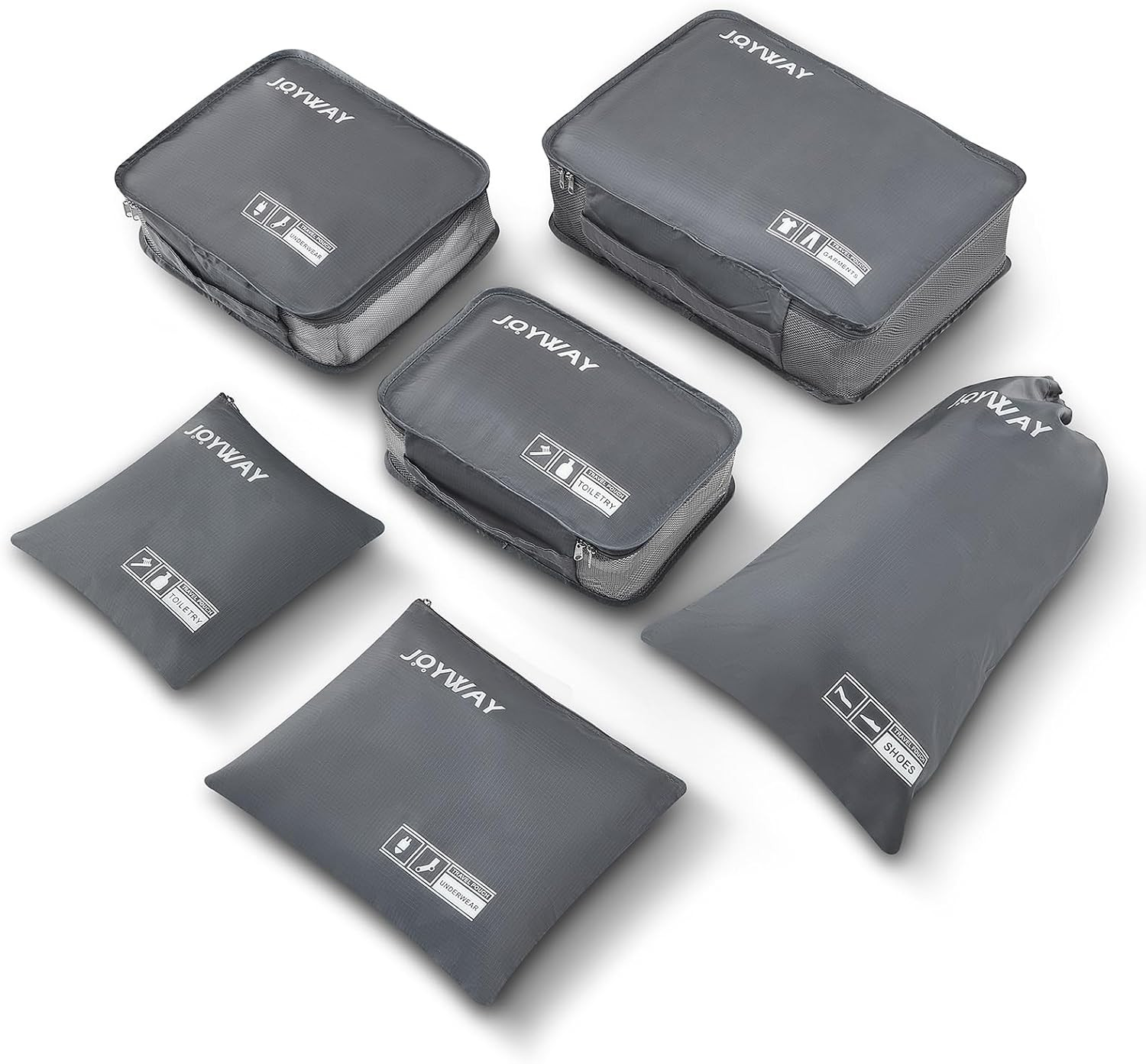 Travel Packing Cubes Set with Lightweight Organizers for Suitcases Travel Packing Cubes Set with Lightweight Organizers for Suitcases
