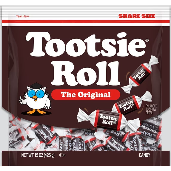 Tootsie Roll The Original Chocolate Midgees, 15 oz. Peanut Free, Gluten Free