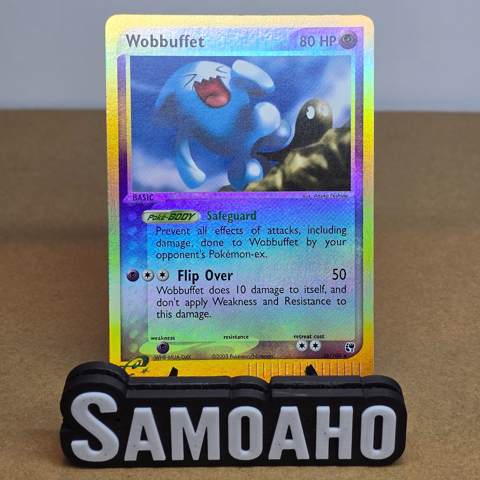 2003 Pokemon EX Sandstorm Wobbuffet 26/100 2003 Pokemon EX Sandstorm Wobbuffet 26/100