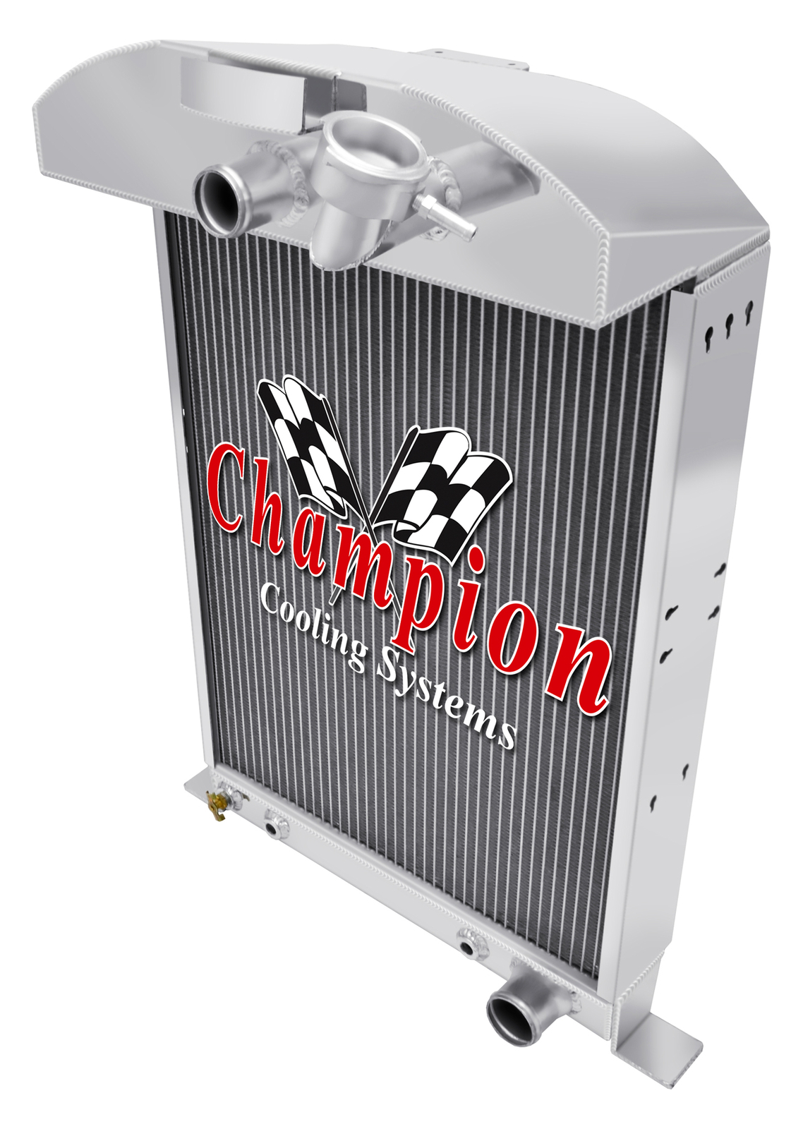 RR Champion 3 Row Radiator Chevy Config for 1933 1934 Ford Cars V8 Conversion