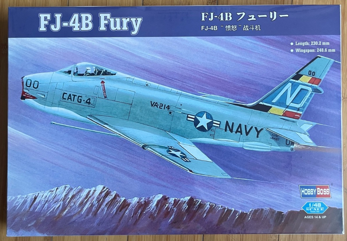 1/48 Hobby Boss FJ-4B Fury SEALED Postwar U.S. Jet Fighter Bomber