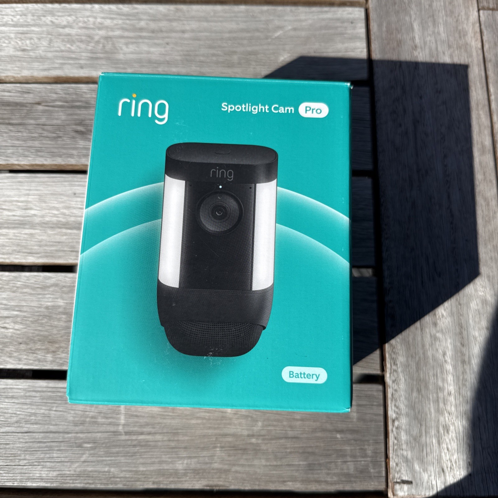 Ring Spotlight Cam Pro Battery, 2-Way Talk, New Night Vision, Black -NEW- Ring Spotlight Cam Pro Battery, 2-Way Talk, New Night Vision, Black -NEW-