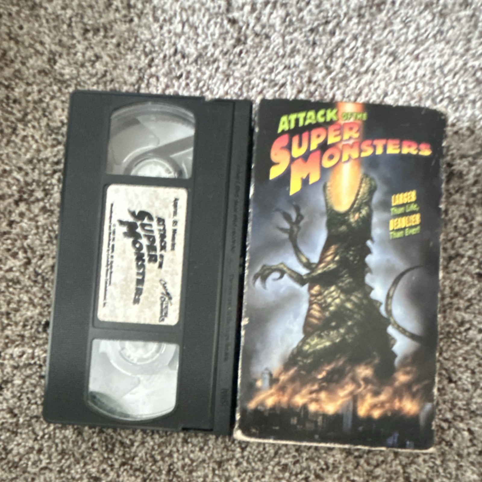 Celebrity Home Entertainment Attack of the Super Monsters VHS Sci-Fi Fantasy