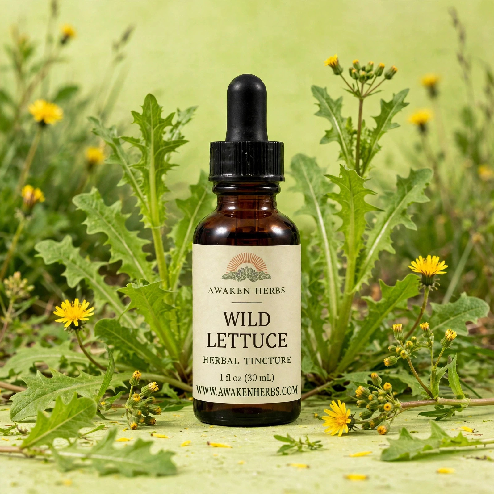 Wild Lettuce Tincture 1 fl oz | Herbal Liquid Extract Dropper