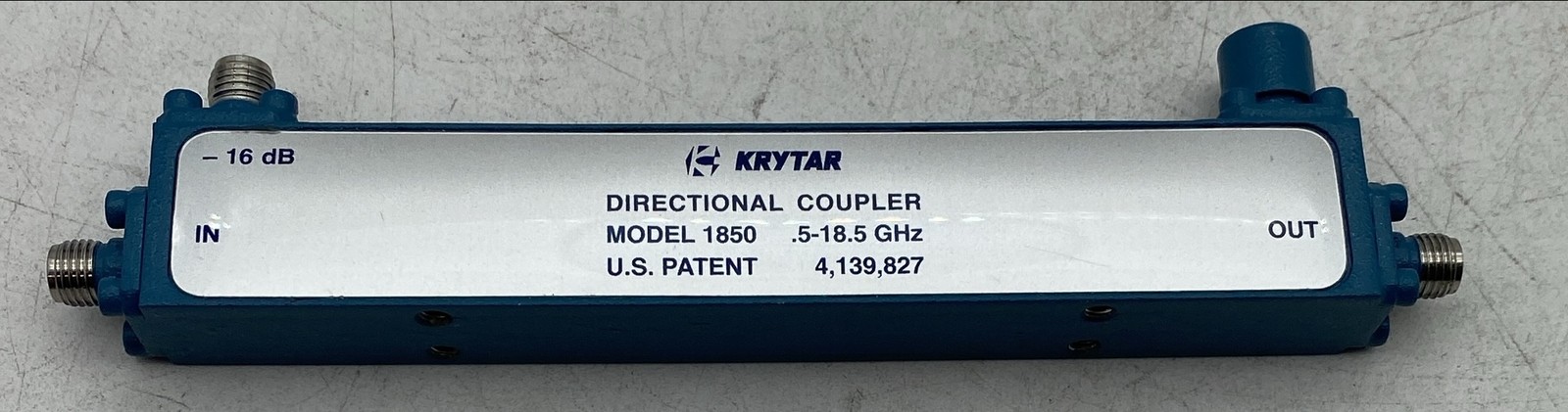 KRYTAR 1850 Directional Coupler 16dB 0.5-18GHz RF SMA
