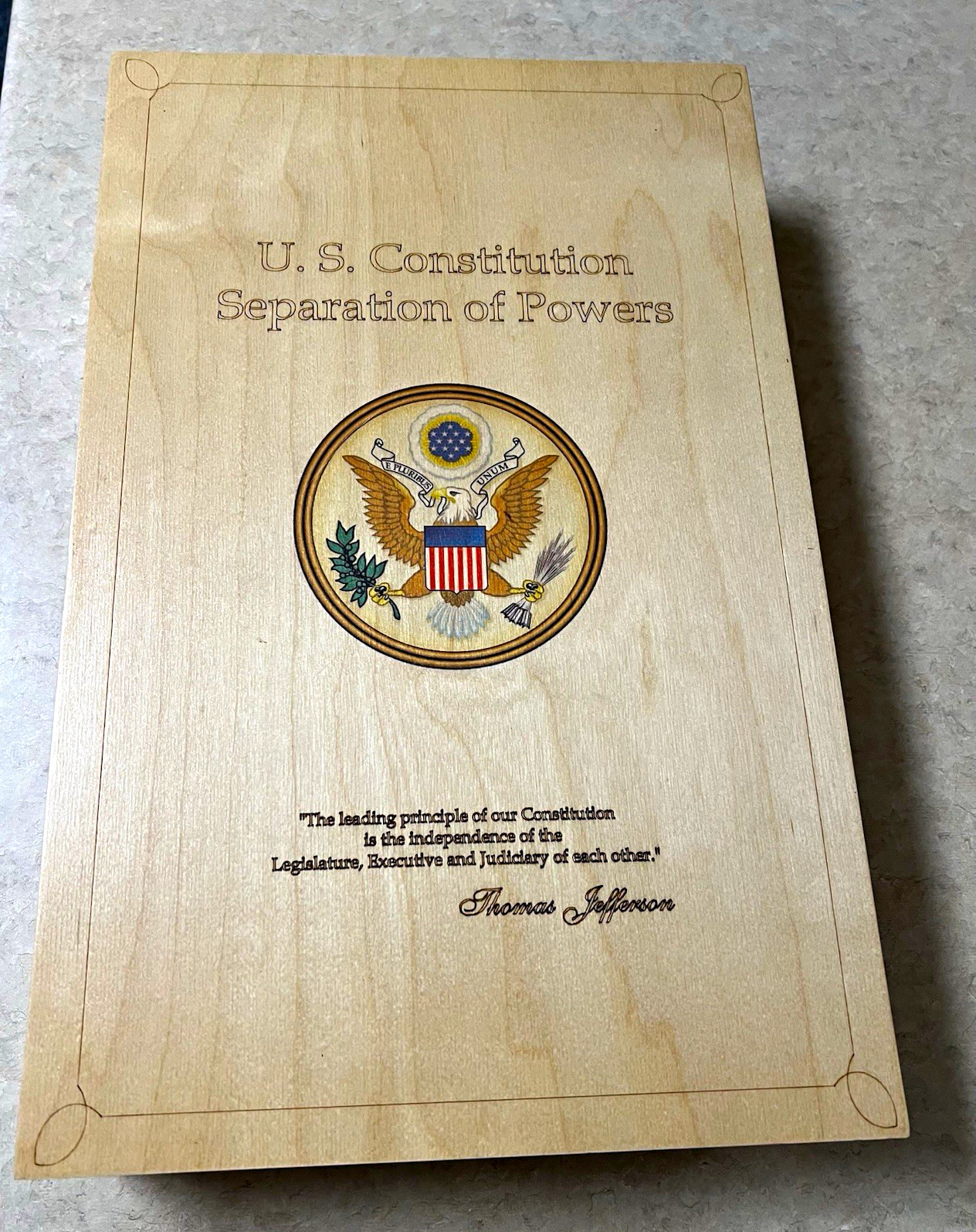 Hello Wood Products Separation of Powers U.S. Constitution Teaching Set Hello Wood Products Separation of Powers U.S. Constitution Teaching Set