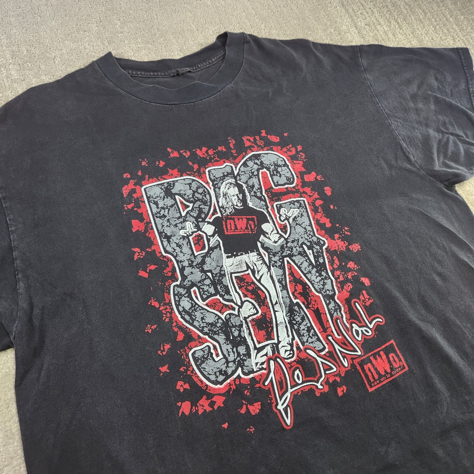 Vintage 90s Kevin Nash Big Sexy Shirt Men XL WCW nWo Wolfpac New World Order