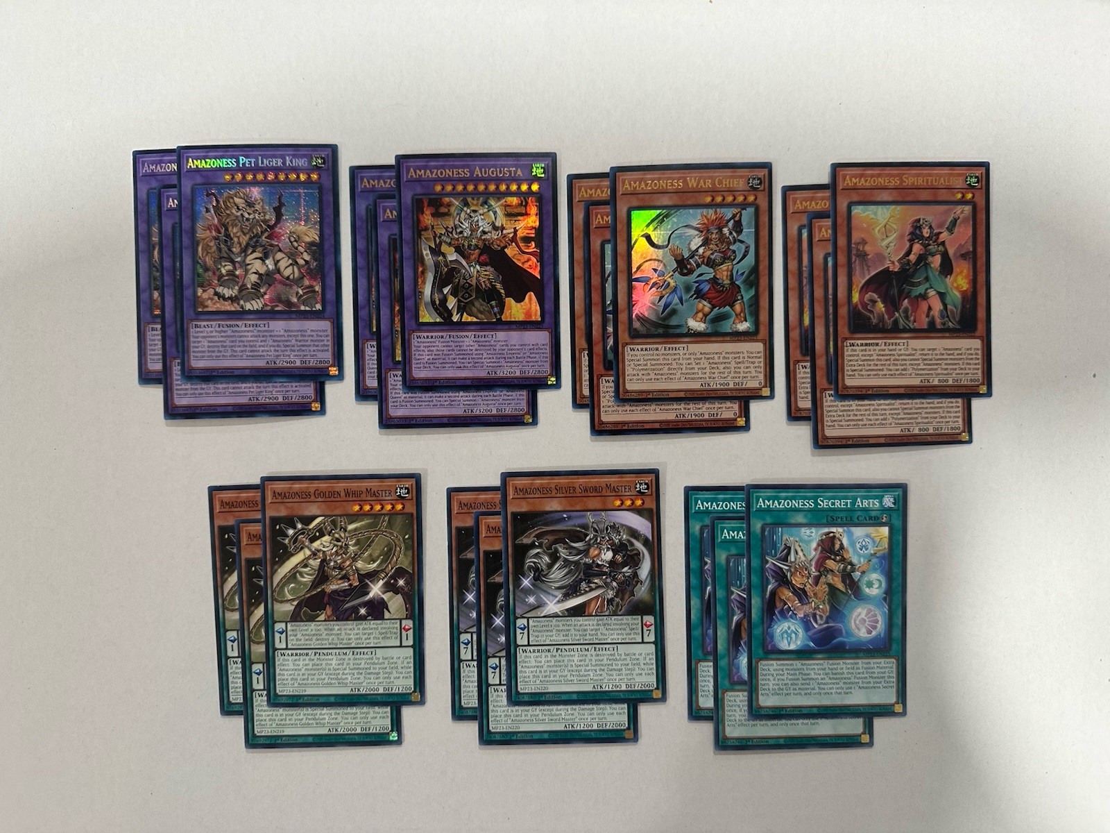 Yugioh Amazoness Deck Core Set 21 card Mp23 Augusta Pet Liger King War Chief Yugioh Amazoness Deck Core Set 21 card Mp23 Augusta Pet Liger King War Chief