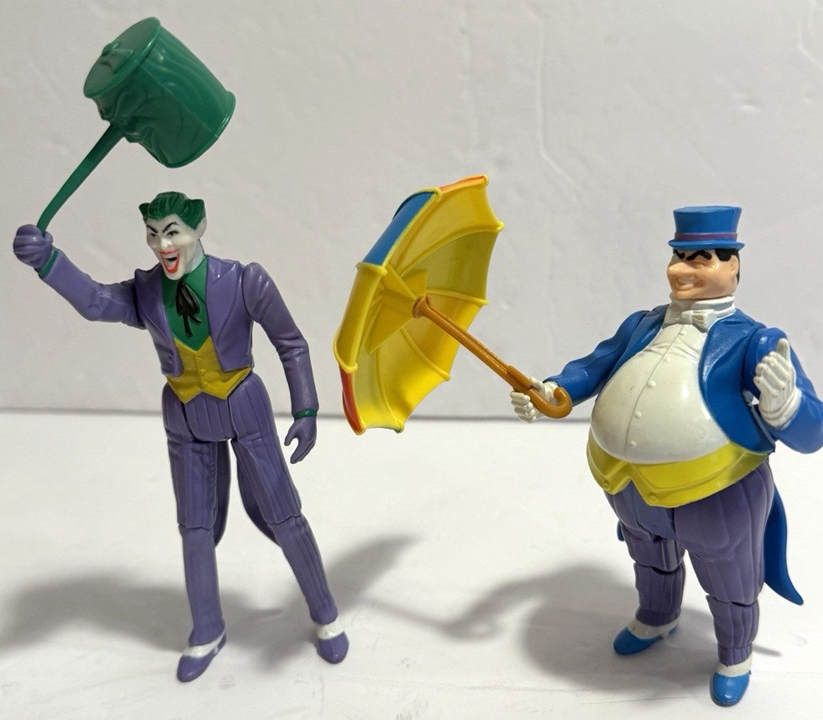 Penguin &Joker Super Powers 1984 Kenner Action Figures DC Comics Complete Penguin &Joker Super Powers 1984 Kenner Action Figures DC Comics Complete
