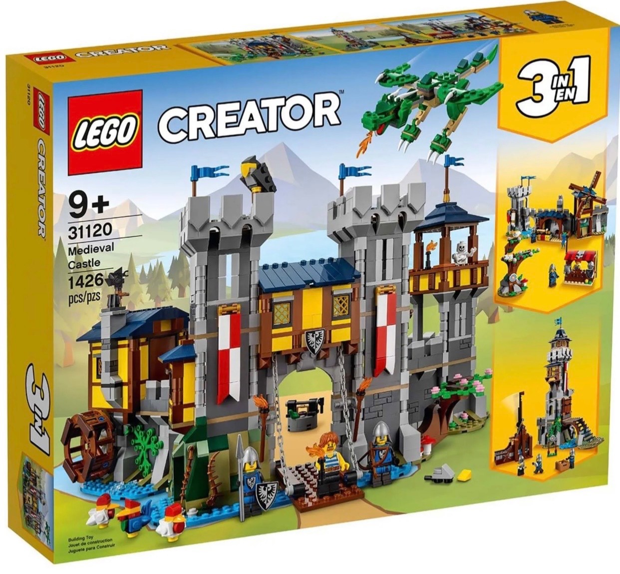 LEGO Creator 31120 Medieval Castle 3 in 1 NEW SEALED Rare Retired Collectible