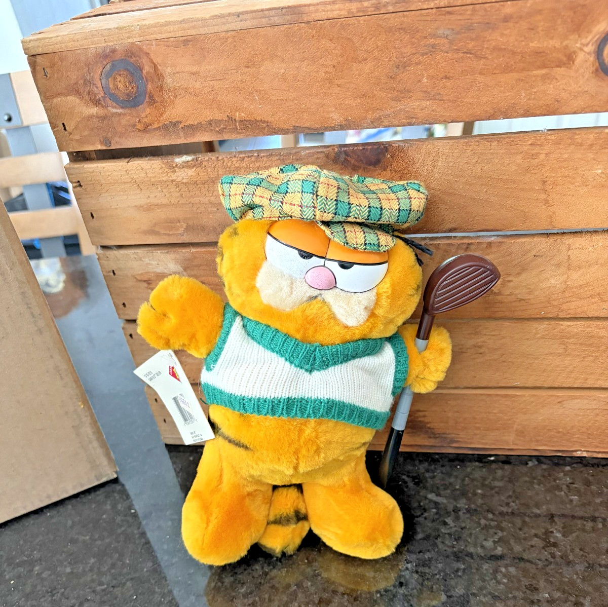 Vintage Dakin Garfield Golfer Plush 10\ Vintage Dakin Garfield Golfer Plush 10\