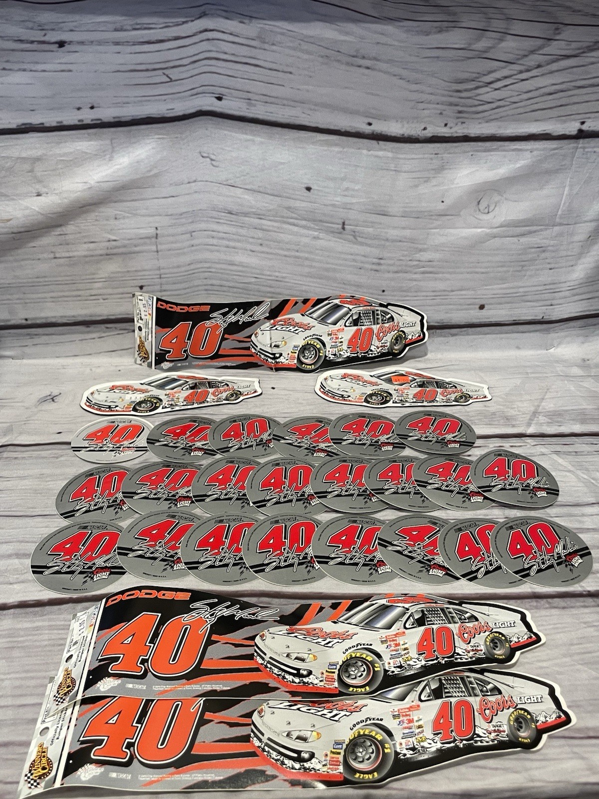 Sterling Marlin #40 Lot Of  Officially Licensed NASCAR Decals Magnets