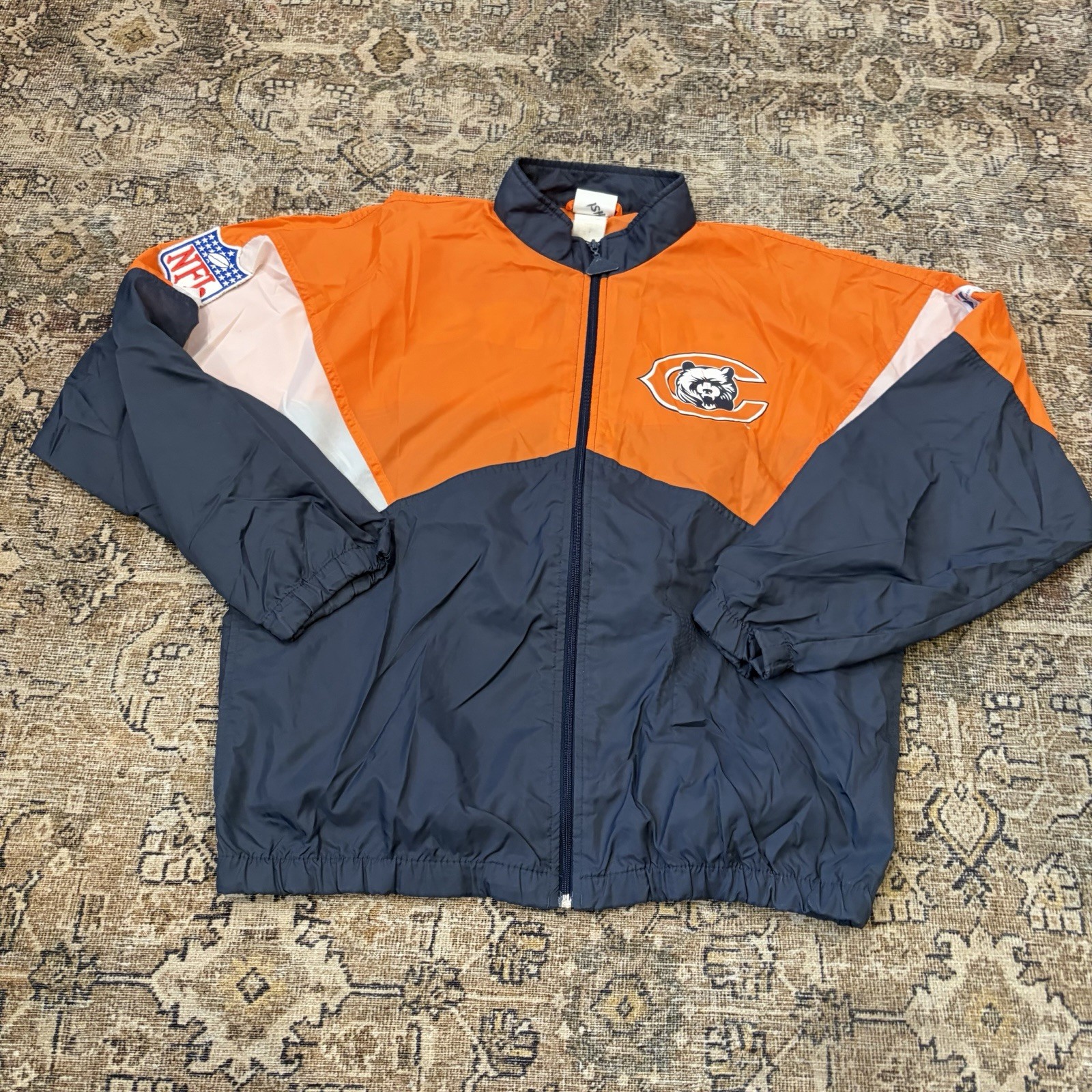 Vintage NFL Chicago Bears Apex One Lightweight Zip Up Jacket Size Medium Patches Vintage NFL Chicago Bears Apex One Lightweight Zip Up Jacket Size Medium Patches