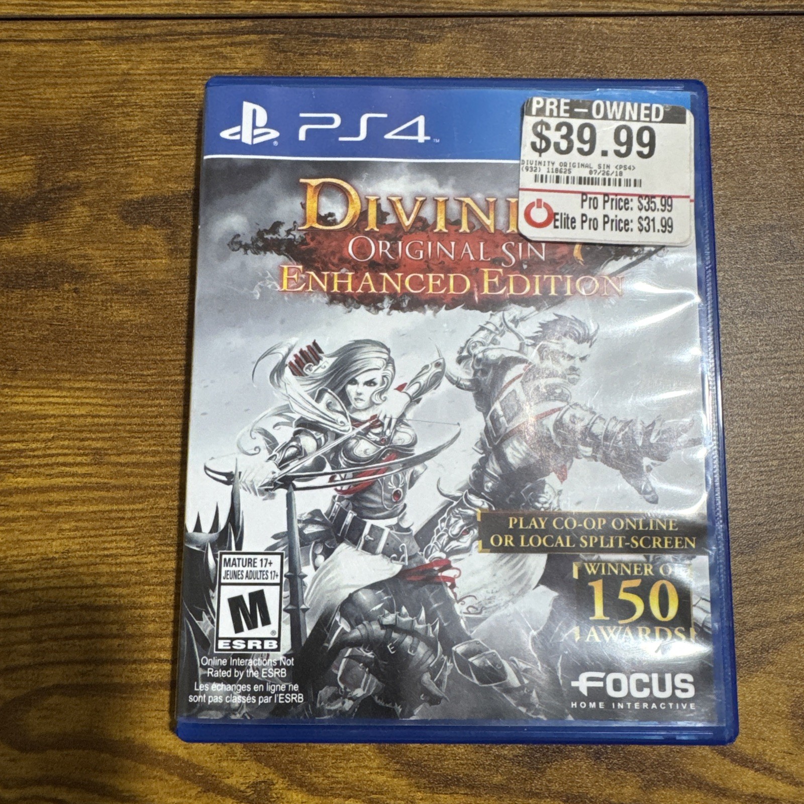 Divinity Original Sin Enhanced Edition PS4 Complete CIB Divinity Original Sin Enhanced Edition PS4 Complete CIB