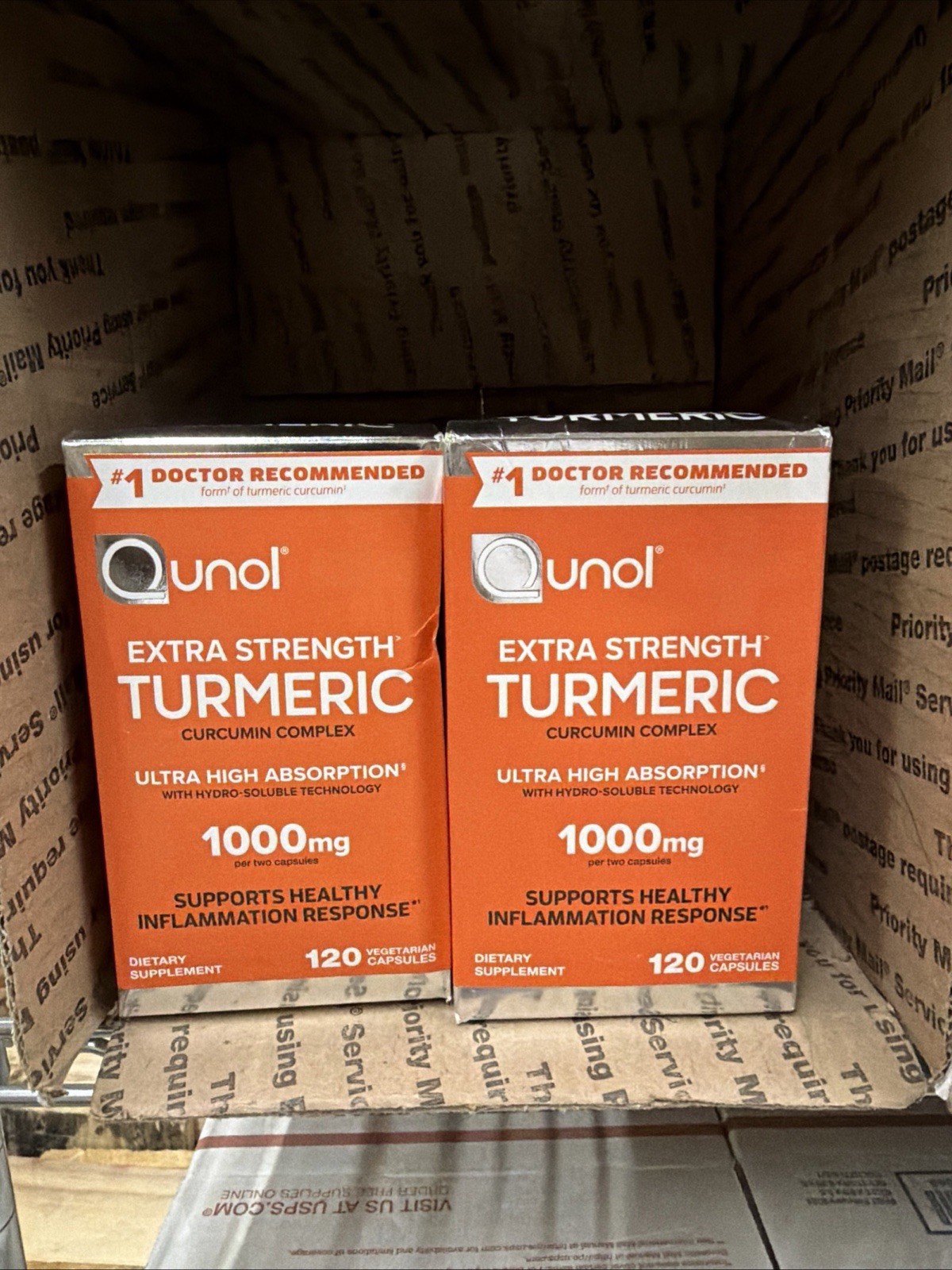 Qunol Extra Strength Turmeric 1000 mg Capsules 2 PACK New Sealed Box Exp:01/27 Qunol Extra Strength Turmeric 1000 mg Capsules 2 PACK New Sealed Box Exp:01/27