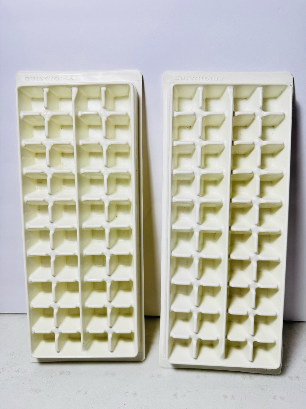 Vintage HTF Frigidaire Cocktail Mini Ice Cube Tray Lot Of 2 Party Replacements Vintage HTF Frigidaire Cocktail Mini Ice Cube Tray Lot Of 2 Party Replacements