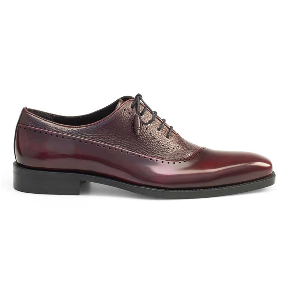 Mezlan Postdam Burgundy Calfskin Leather Mens Oxford (USA Men Size 11-M)