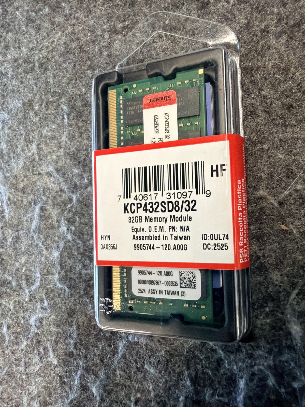 Kingston 32GB DDR4 3200MHz SODIMM Laptop Memory Factory Sealed Kingston 32GB DDR4 3200MHz SODIMM Laptop Memory Factory Sealed