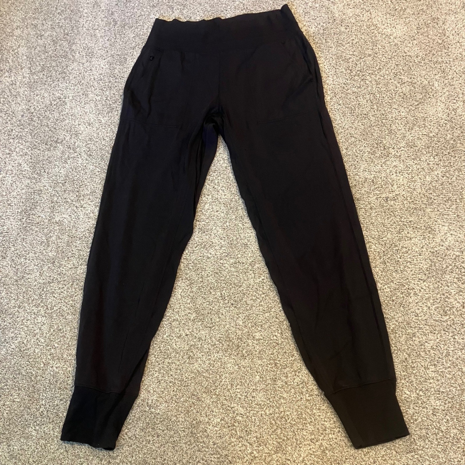 Athleta Venice Jogger Black High Rise Stretch Pants Womens Size MT Tall Gorpcore