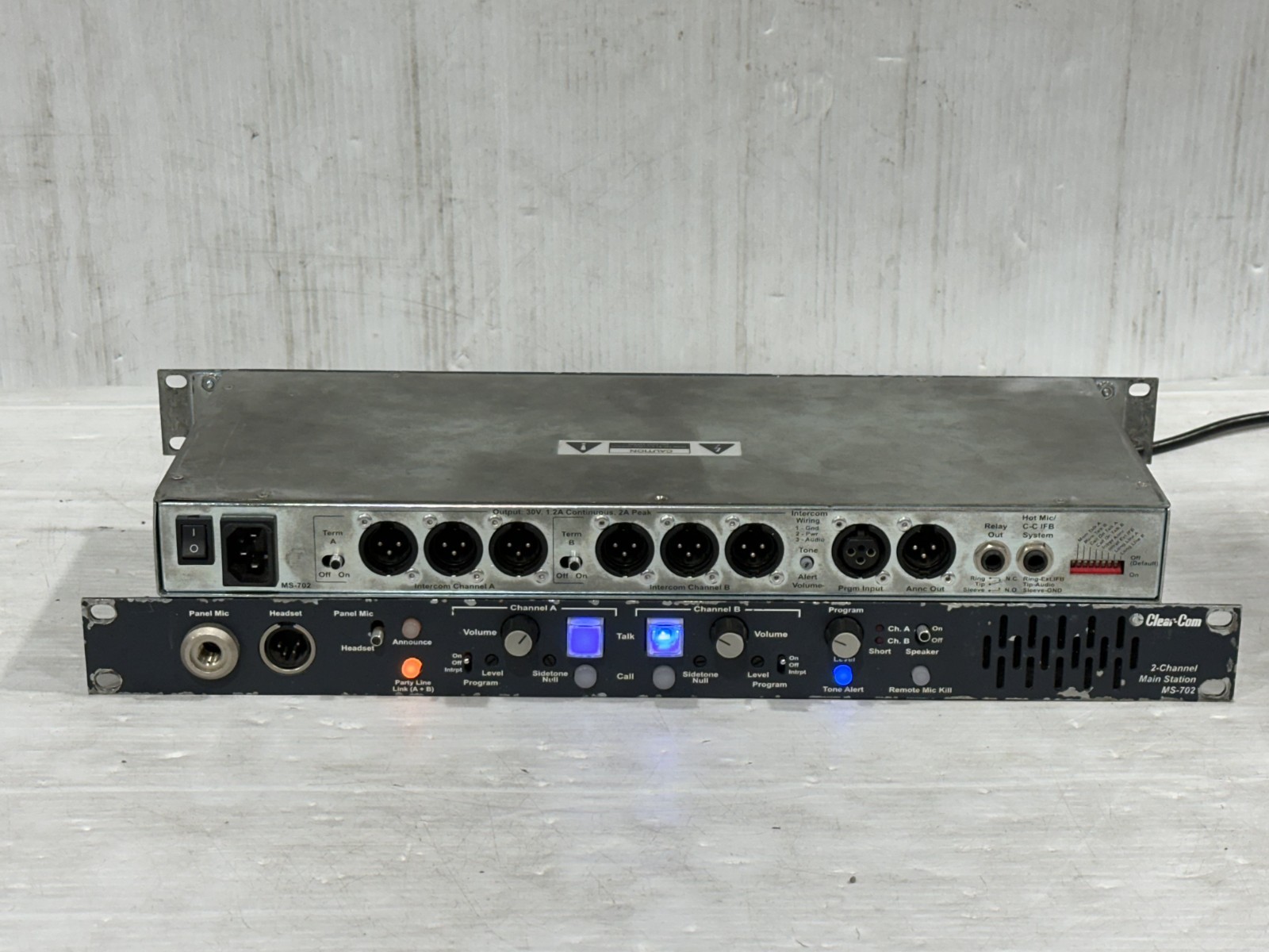 Clear-Com Main Station 2CH MS-702 #1203-4 (One)THS