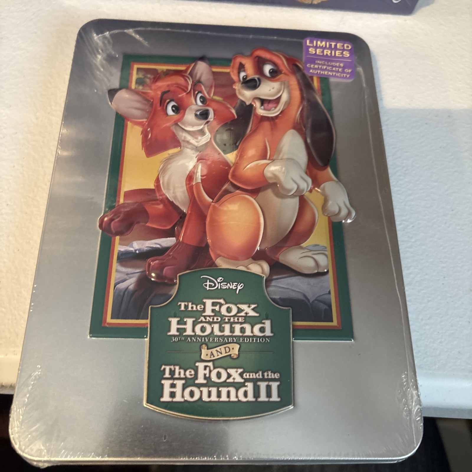 Disney The Fox And The Hound 30th & Fox II Limited Series Tin DVD Set With COA Disney The Fox And The Hound 30th & Fox II Limited Series Tin DVD Set With COA