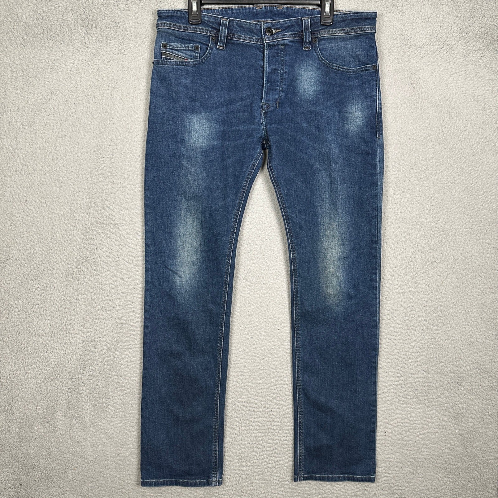 Diesel Safado-R Jeans Mens 33X32 Blue Regular Slim Straight Stretch Denim EUC