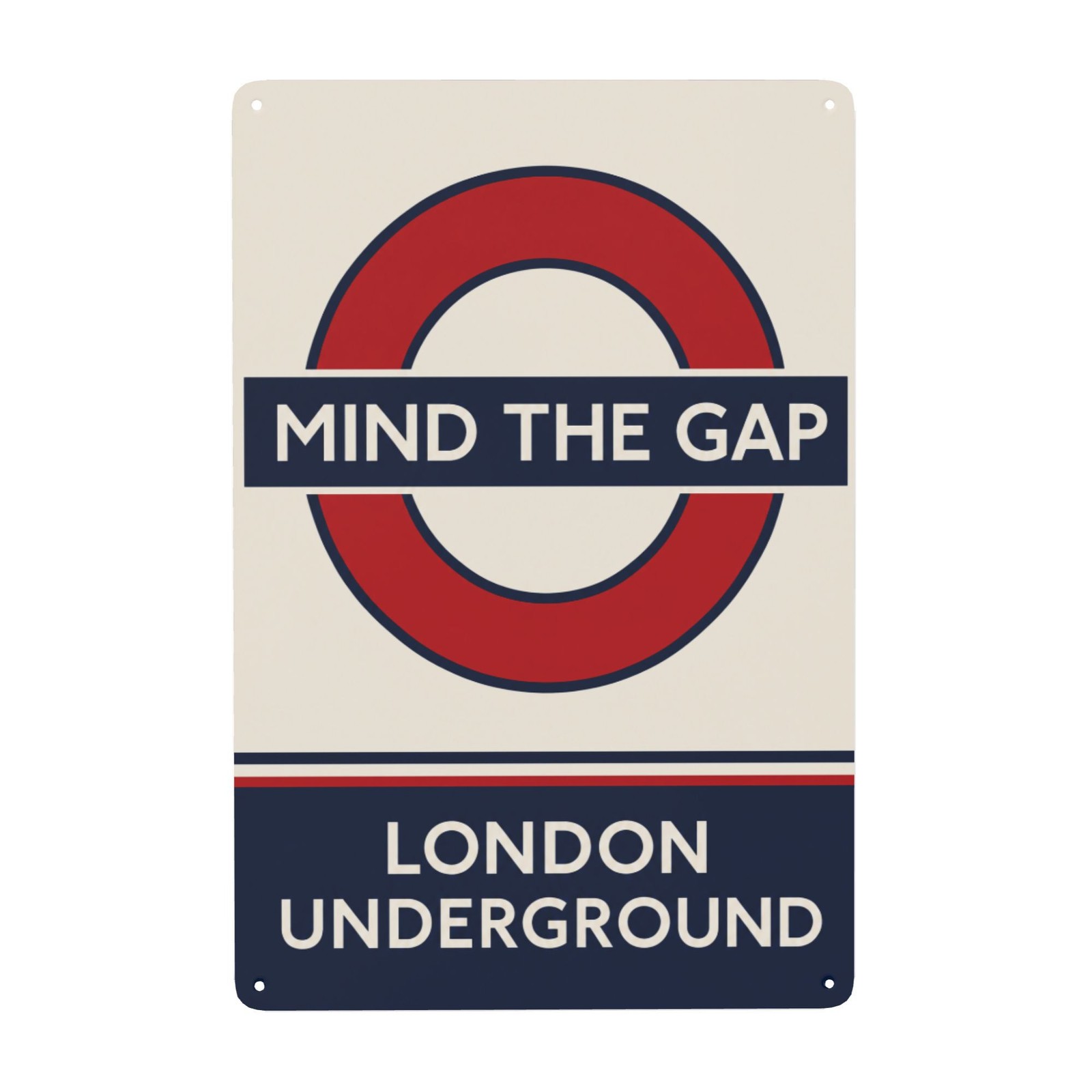 Vintage London Underground Travel Metal Tin Sign Wall Decor 8x12 Inch
