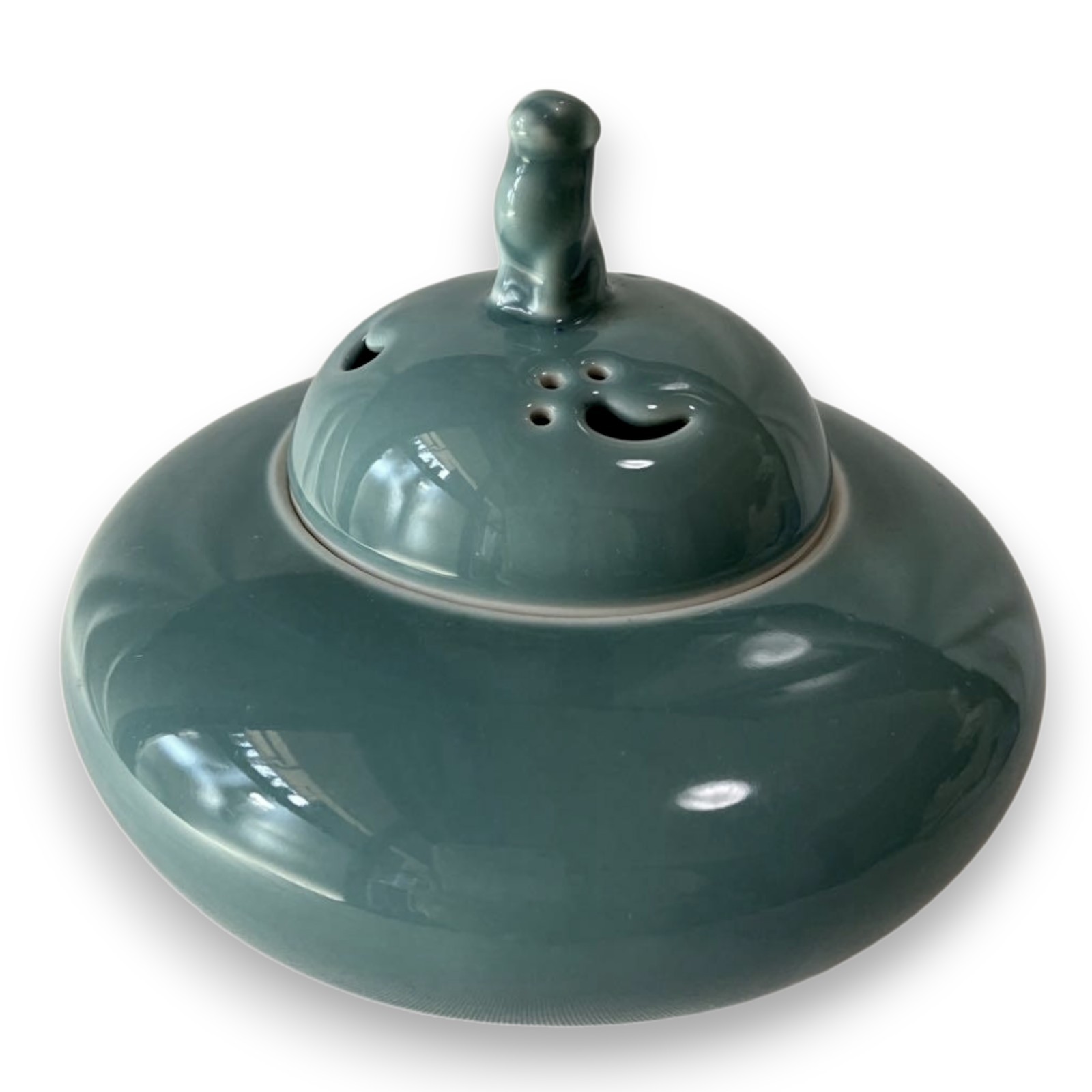 Fukagawa Seiji Arita Porcelain Incense Burner Censer Japanese Vintage 5.7 inch