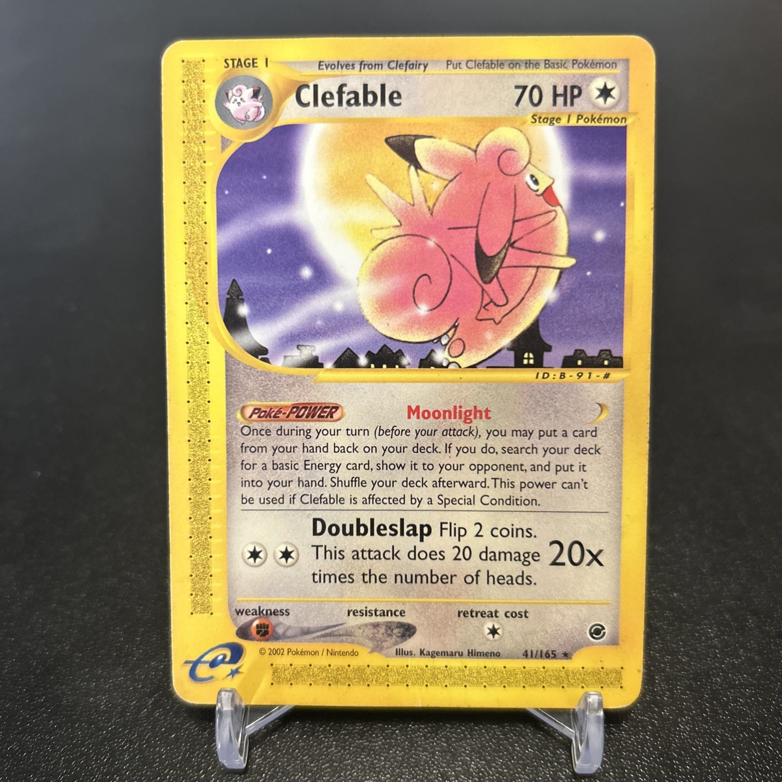 Clefable - 41/165 Expedition Base Set - Pokémon TCG 2002 Slight Crease at bottom
