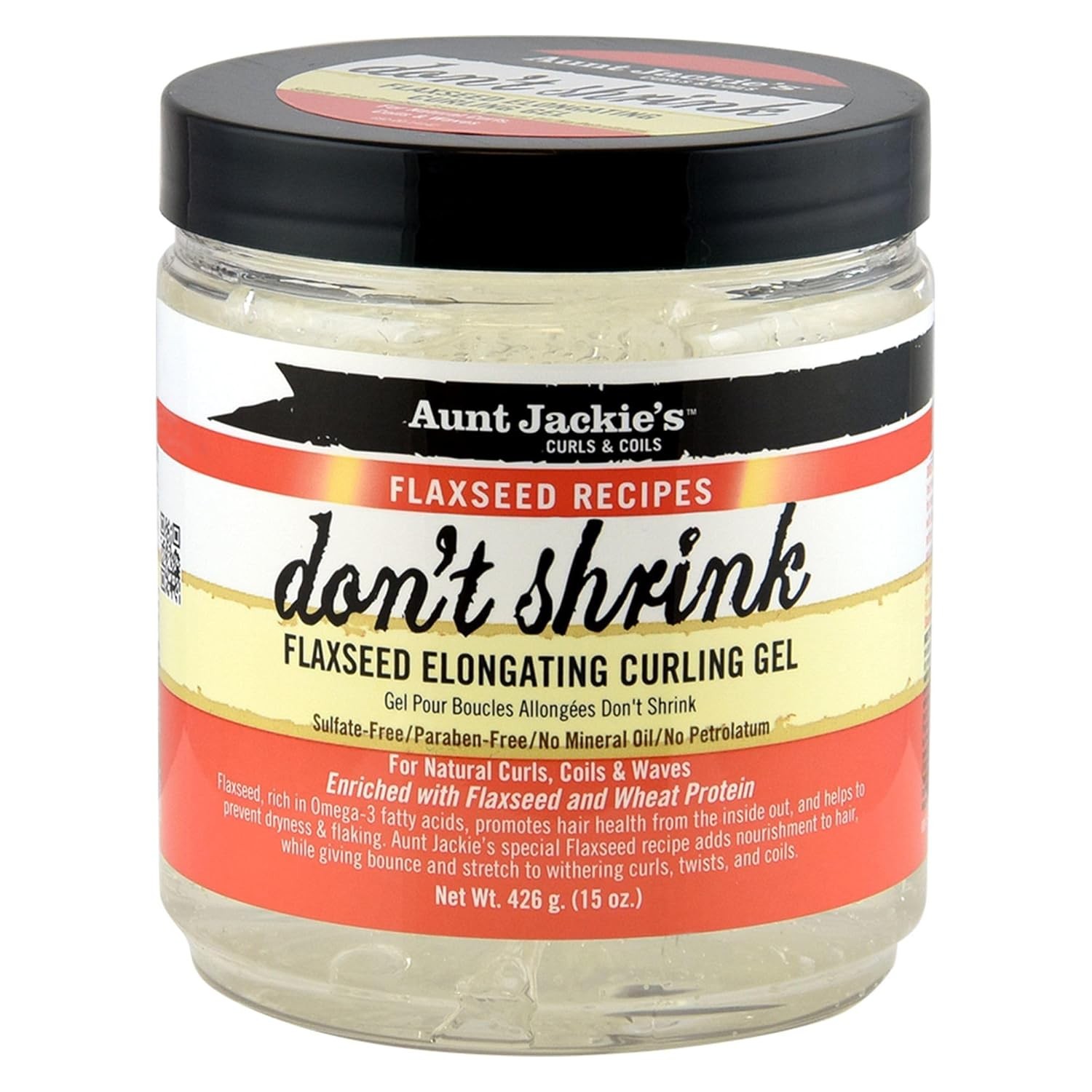 Aunt Jackie\'s Flaxseed Recipes Don\'t Shrink Elongating Hair Curling Gel for