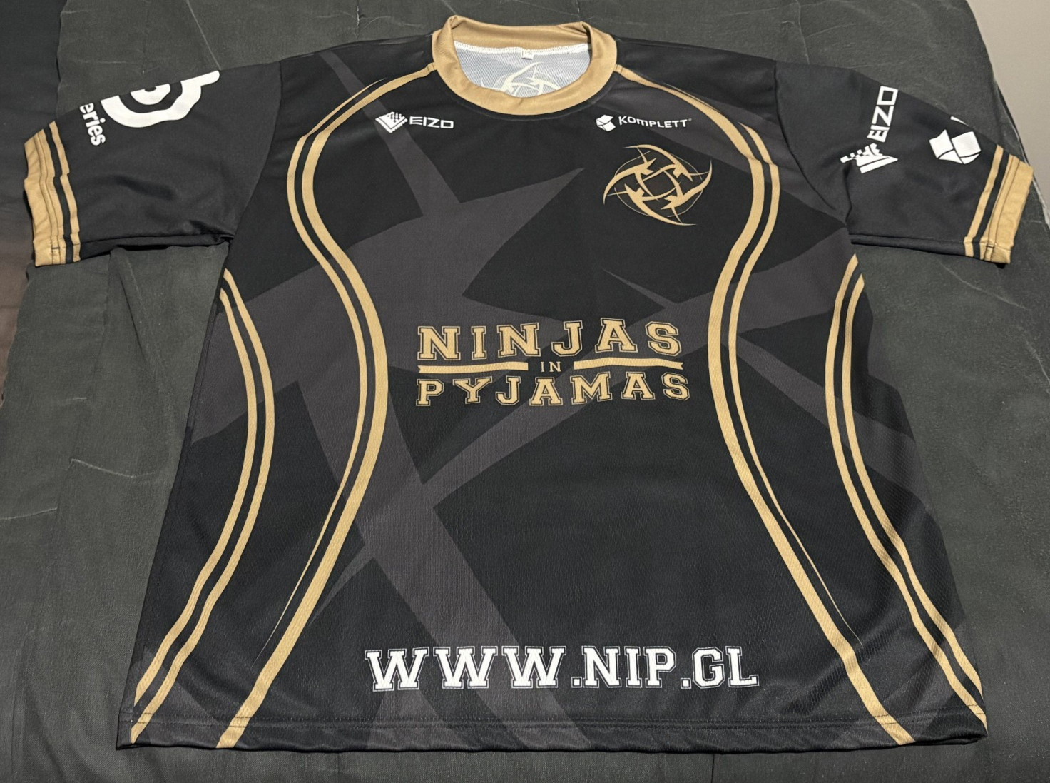 Vintage Ninjas In Pyjamas Jersey 2015 NIP Gold Black CSGO Esports 2XL Mint