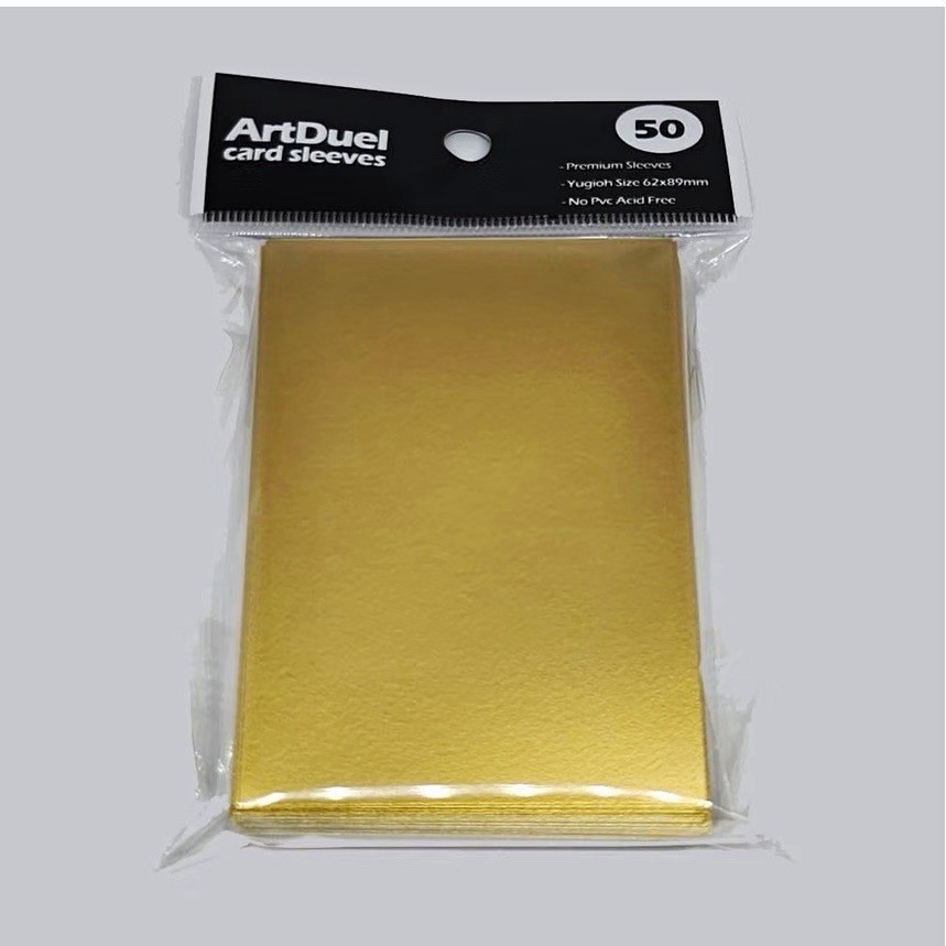 ArtDuel Premium Matte Gold Card Sleeves Yu-Gi-Oh Japanese 62x89mm 50ct ArtDuel Premium Matte Gold Card Sleeves Yu-Gi-Oh Japanese 62x89mm 50ct