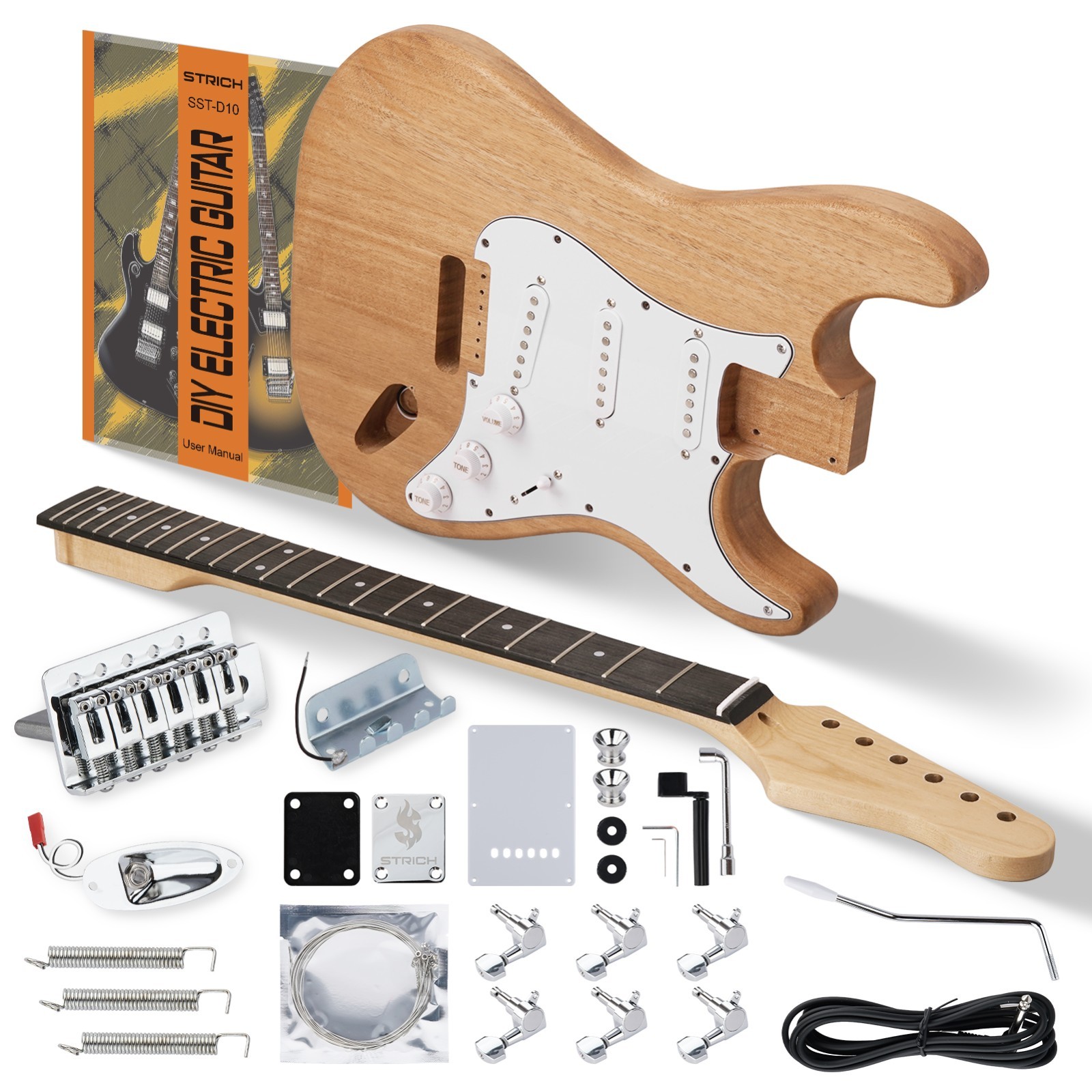 STRICH DIY Electric Guitar Kit Multi- Style Guitar Pickups Full Set School Band