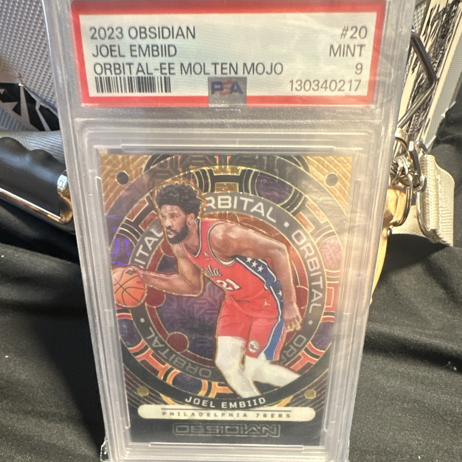 2023-24 Obsidian Orbital Joel Embiid Electric Etch Molten Mojo/10