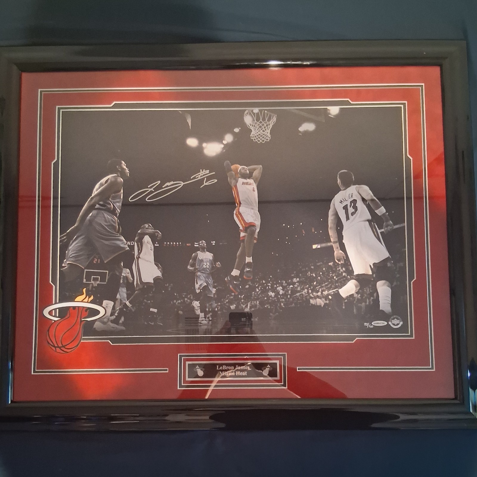 Lebron James autographed framed poster limited to 50 [READ DISCRIPTION]