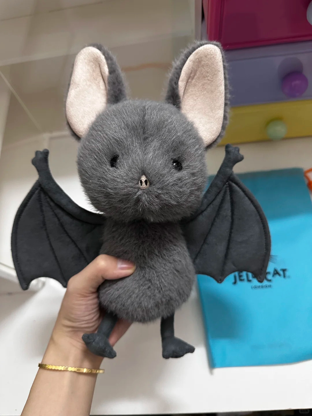Hard To Find Retired Jellycat Broox Bat 7