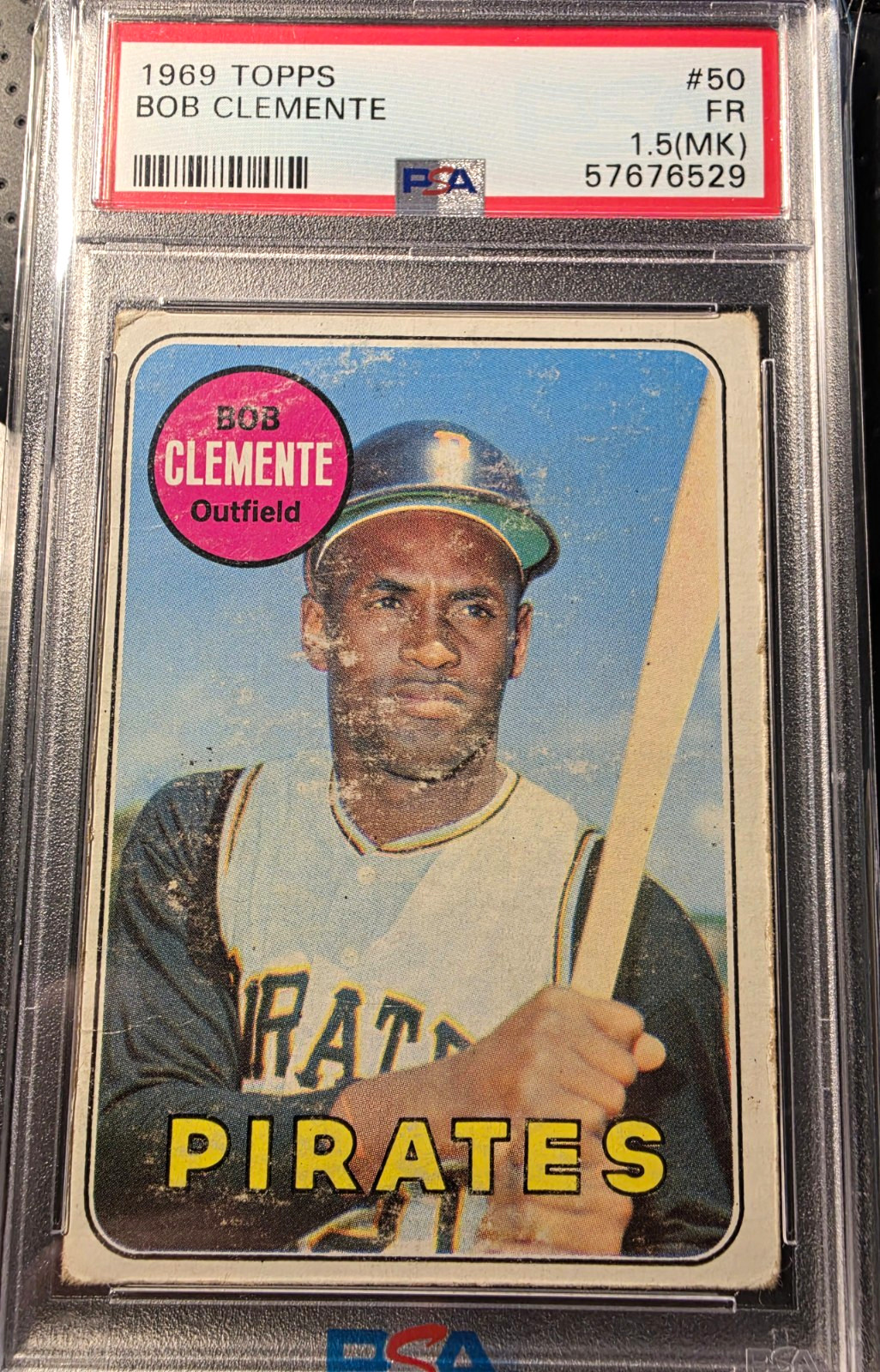 Topps 1969 Topps Roberto Clemente #50 Bob Clemente PSA 1.5 Pittsburgh Pirates