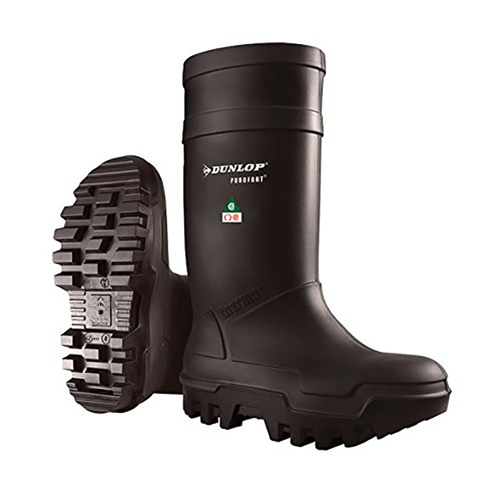 Dunlop Purofort Thermo full Safety Men's Knee Boots Black